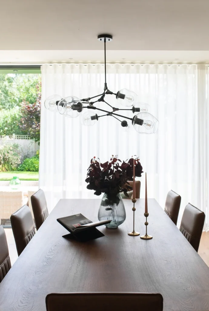 Chalfont St Peter interior designer created this sleek, modern dining room